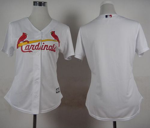 Cardinals Blank White Women's Fashion Stitched MLB Jersey