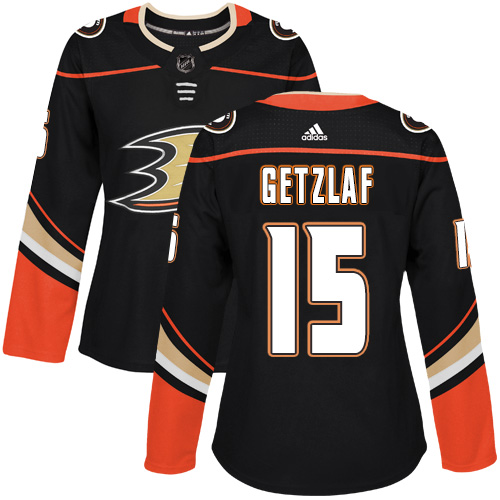 Adidas Ducks #15 Ryan Getzlaf Black Home Authentic Women's Stitched NHL Jersey