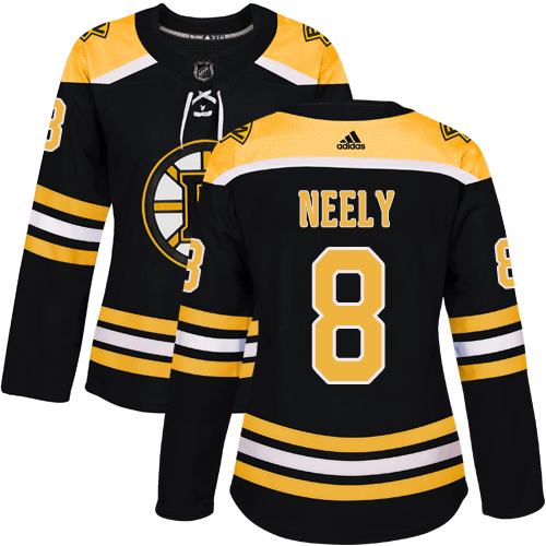 Adidas Bruins #8 Cam Neely Black Home Authentic Women's Stitched NHL Jersey
