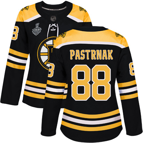 Adidas Bruins #88 David Pastrnak Black Home Authentic Stanley Cup Final Bound Women's Stitched NHL Jersey