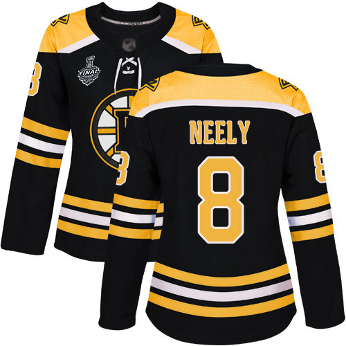 Adidas Bruins #8 Cam Neely Black Home Authentic Stanley Cup Final Bound Women's Stitched NHL Jersey