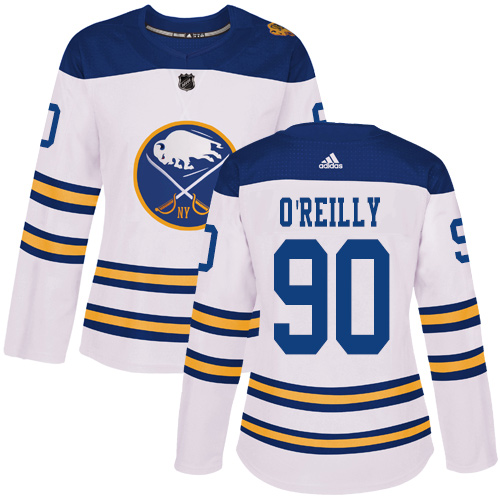 Adidas Sabres #90 Ryan O'Reilly White Authentic 2018 Winter Classic Women's Stitched NHL Jersey