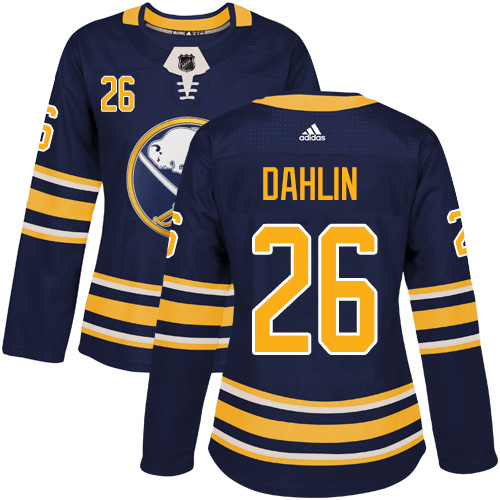 Adidas Sabres #26 Rasmus Dahlin Navy Blue Home Authentic Women's Stitched NHL Jersey
