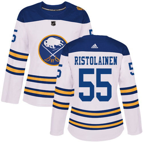 Adidas Sabres #55 Rasmus Ristolainen White Authentic 2018 Winter Classic Women's Stitched NHL Jersey
