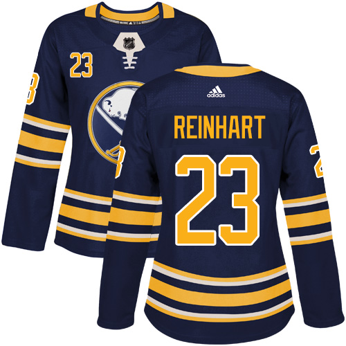 Adidas Sabres #23 Sam Reinhart Navy Blue Home Authentic Women's Stitched NHL Jersey