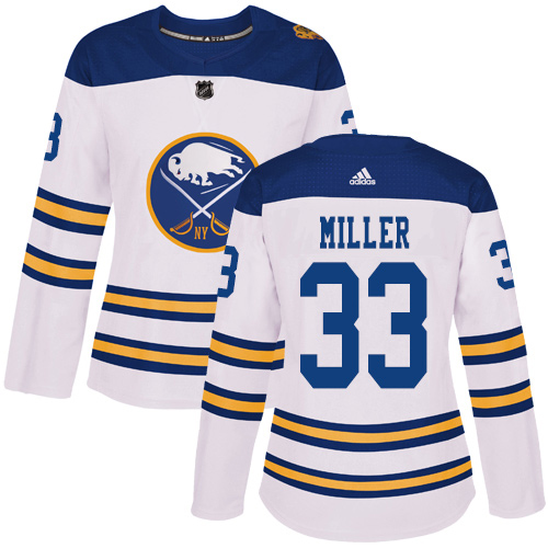 Adidas Sabres #33 Colin Miller White Authentic 2018 Winter Classic Women's Stitched NHL Jersey