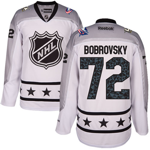 Blue Jackets #72 Sergei Bobrovsky White 2017 All-Star Metropolitan Division Women's Stitched NHL Jersey