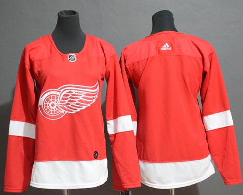 Adidas Red Wings Blank Red Home Authentic Women's Stitched NHL Jersey
