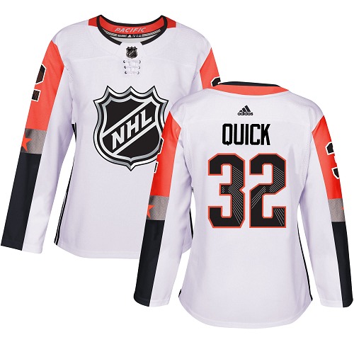 Adidas Kings #32 Jonathan Quick White 2018 All-Star Pacific Division Authentic Women's Stitched NHL Jersey