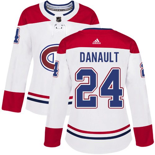 Adidas Canadiens #24 Phillip Danault White Road Authentic Women's Stitched NHL Jersey