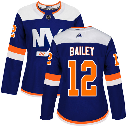 Adidas Islanders #12 Josh Bailey Blue Alternate Authentic Women's Stitched NHL Jersey