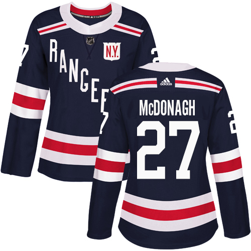 Adidas Rangers #27 Ryan McDonagh Navy Blue Authentic 2018 Winter Classic Women's Stitched NHL Jersey