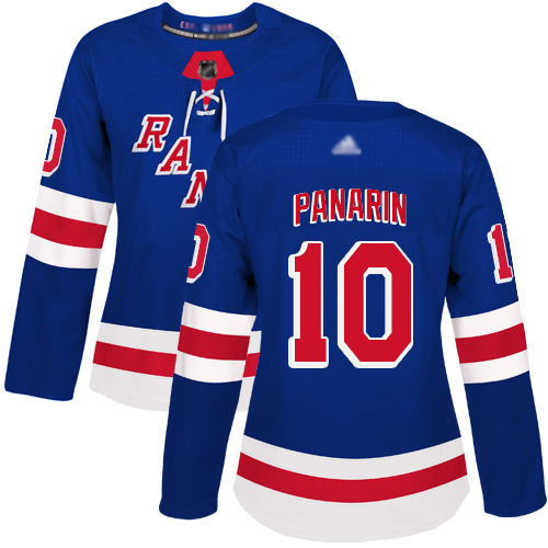 Adidas Rangers #10 Artemi Panarin Royal Blue Home Authentic Women's Stitched NHL Jersey