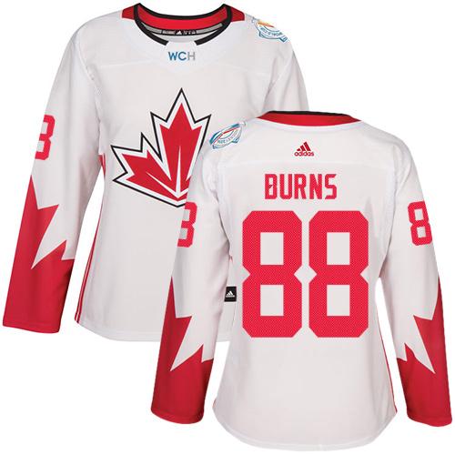 Team Canada #88 Brent Burns White 2016 World Cup Women's Stitched NHL Jersey