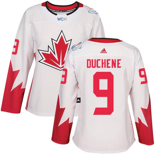 Team Canada #9 Matt Duchene White 2016 World Cup Women's Stitched NHL Jersey