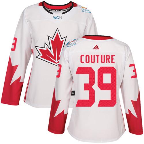 Team Canada #39 Logan Couture White 2016 World Cup Women's Stitched NHL Jersey