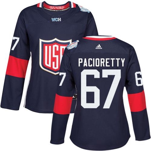 Team USA #67 Max Pacioretty Navy Blue 2016 World Cup Women's Stitched NHL Jersey