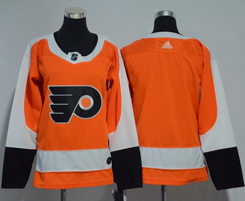 Adidas Flyers Blank Orange Home Authentic Women's Stitched NHL Jersey