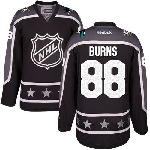 Sharks #88 Brent Burns Black 2017 All-Star Pacific Division Women's Stitched NHL Jersey