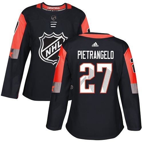 Adidas Blues #27 Alex Pietrangelo Black 2018 All-Star Central Division Authentic Women's Stitched NHL Jersey