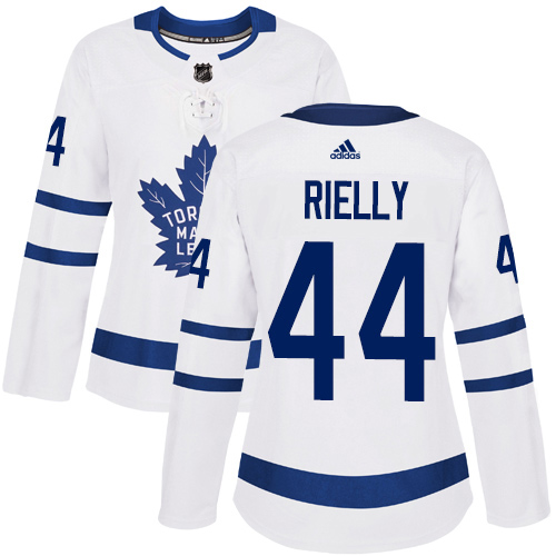 Adidas Maple Leafs #44 Morgan Rielly White Road Authentic Women's Stitched NHL Jersey