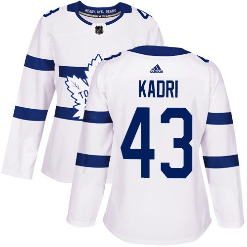 Adidas Maple Leafs #43 Nazem Kadri White Authentic 2018 Stadium Series Women's Stitched NHL Jersey