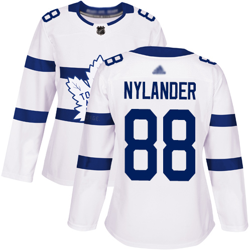 Adidas Maple Leafs #88 William Nylander White Authentic 2018 Stadium Series Women's Stitched NHL Jersey