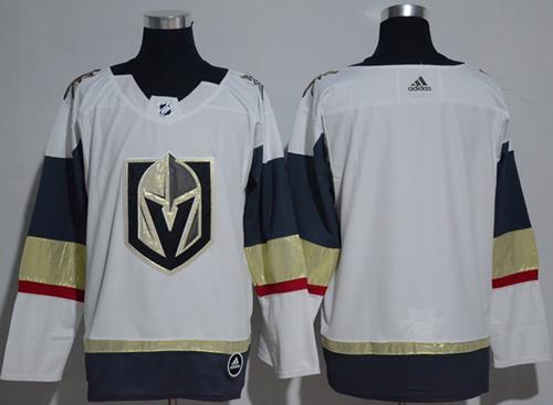 Adidas Golden Knights Blank White Road Authentic Women's Stitched NHL Jersey