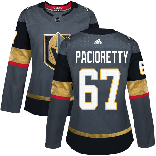 Adidas Golden Knights #67 Max Pacioretty Grey Home Authentic Women's Stitched NHL Jersey