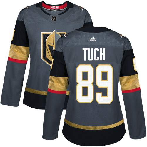Adidas Golden Knights #89 Alex Tuch Grey Home Authentic Women's Stitched NHL Jersey