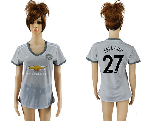 Women's Manchester United #27 Fellaini Sec Away Soccer Club Jersey