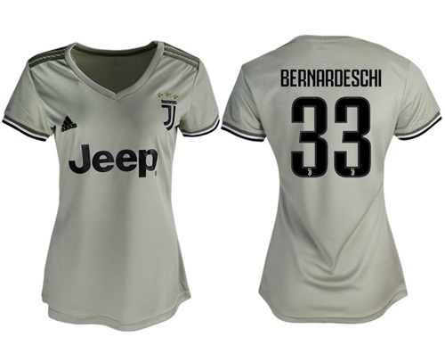 Women's Juventus #33 Bernardeschi Away Soccer Club Jersey