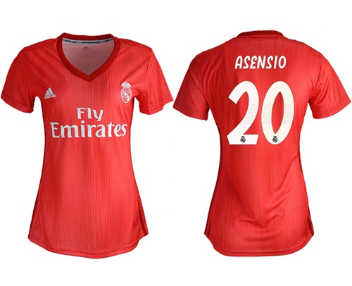 Women's Real Madrid #20 Asensio Third Soccer Club Jersey
