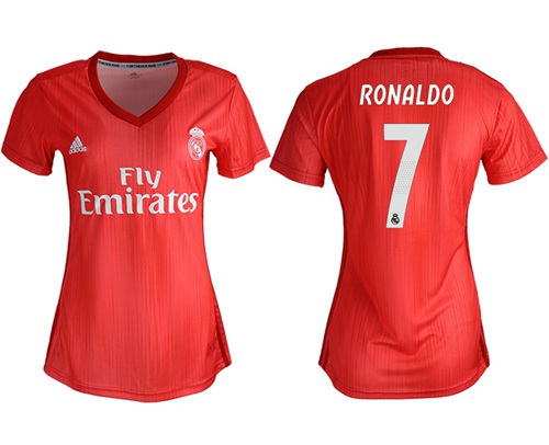 Women's Real Madrid #7 Ronaldo Third Soccer Club Jersey