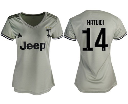 Women's Juventus #14 Matuidi Away Soccer Club Jersey