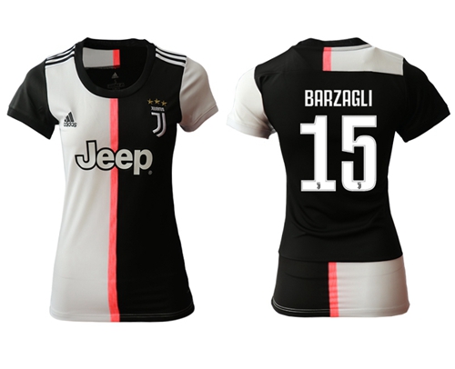 Women's Juventus #15 Barzagli Home Soccer Club Jersey