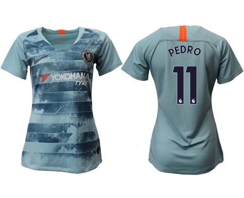 Women's Chelsea #11 Pedro Third Soccer Club Jersey
