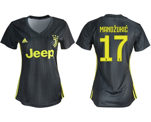 Women's Juventus #17 Mandzukic Third Soccer Club Jersey