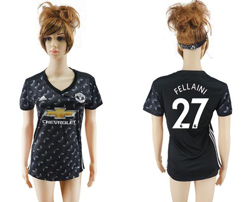Women's Manchester United #27 Fellaini Away Soccer Club Jersey