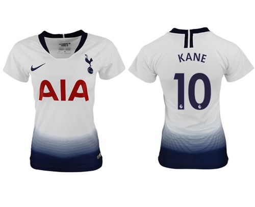 Women's Tottenham Hotspur #10 Kane Home Soccer Club Jersey