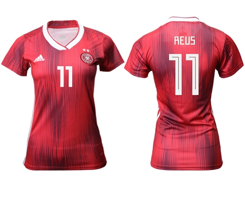 Women's Germany #11 Reus Away Soccer Country Jersey