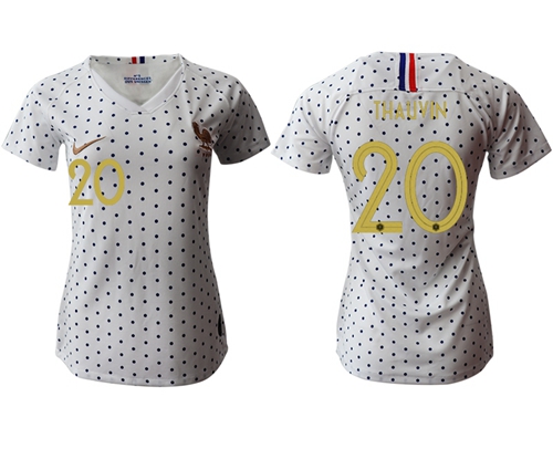 Women's France #20 Thauvin Away Soccer Country Jersey