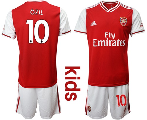 Arsenal #10 Ozil Home Kid Soccer Club Jersey