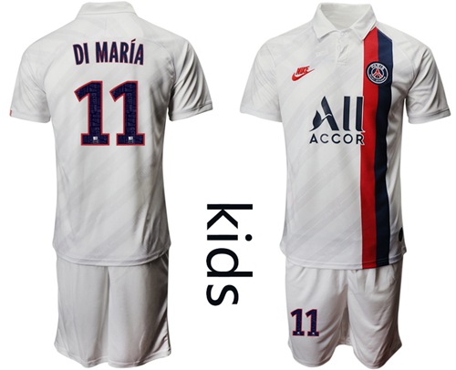 Paris Saint Germain #11 Di Maria Third Kid Soccer Club Jersey