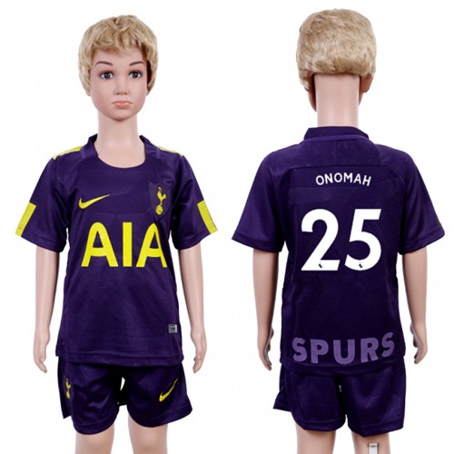 Tottenham Hotspur #25 Onomah Sec Away Kid Soccer Club Jersey
