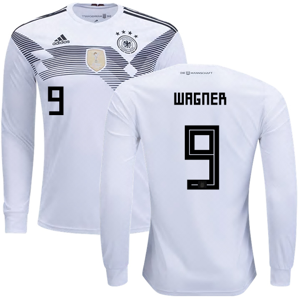 Germany #9 Wagner Home Long Sleeves Kid Soccer Country Jersey
