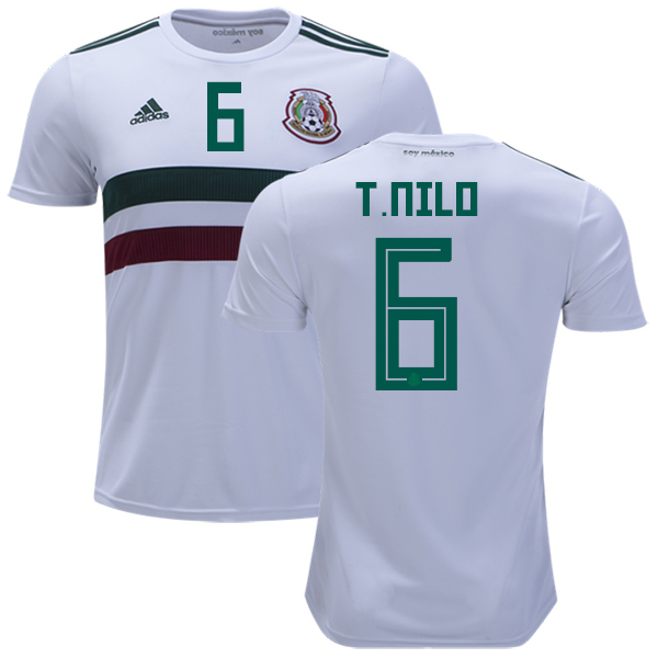 Mexico #6 T.Nilo Away Kid Soccer Country Jersey