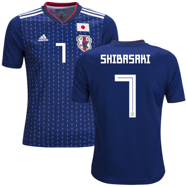 Japan #7 Shibasaki Home Kid Soccer Country Jersey