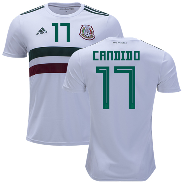 Mexico #17 Candido Away Kid Soccer Country Jersey