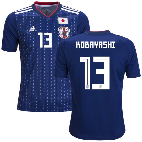 Japan #13 Kobayashi Home Kid Soccer Country Jersey